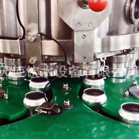 全自液体易拉罐啤酒动灌装机 碳酸饮料啤灌装产机生线全套设XGF20