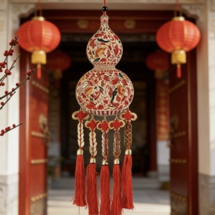 2026年新款新年家居门挂饰客厅乔迁入户门背景墙喜庆氛围装饰挂件