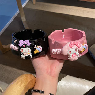 卡通烟灰缸陶瓷创意家用个性 烟灰缸 客厅卧室高级in可爱时尚 时尚
