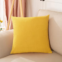 A light luxury and high-end Nordic cotton and linen pillow cushion, living room sofa headboard pillow, solid color simple pillow cover, pillow core thumbnail 2