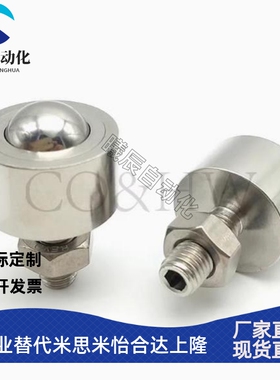 钢珠滚轮螺帽固定型牛眼轴承万向滚珠BCHN12 16 19 25 31滑动轮