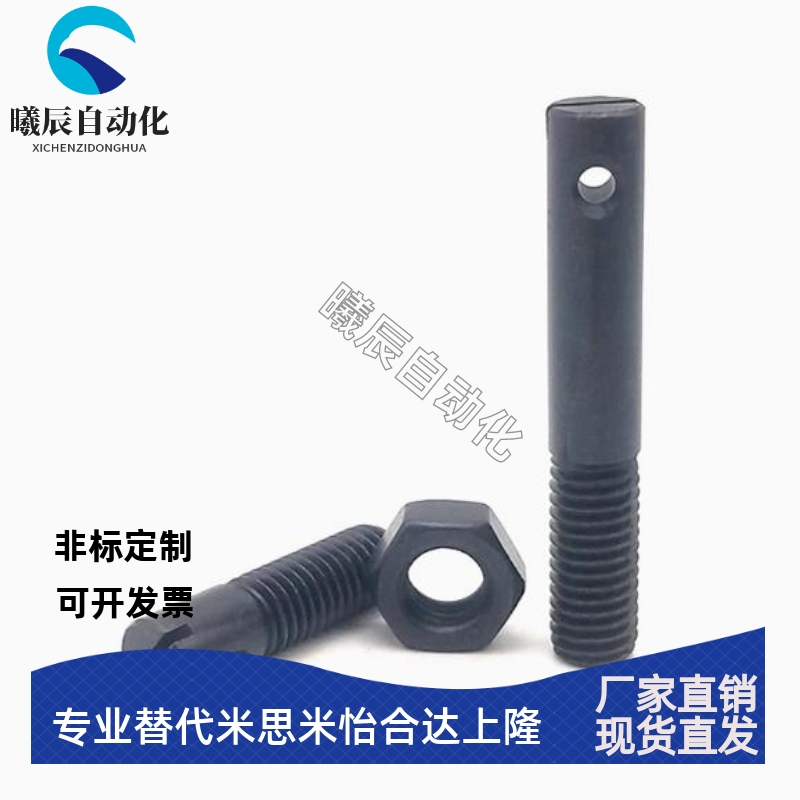 拉伸弹簧支柱 带扁方全牙型 FFE01 FFE11-D3 D4 D5 D6 D8 D10 D12