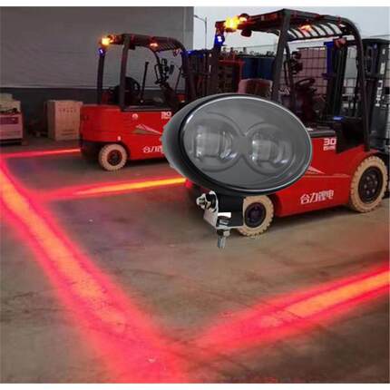 LED叉车警示灯厂区警示一字红蓝光灯区域作业倒车边界灯