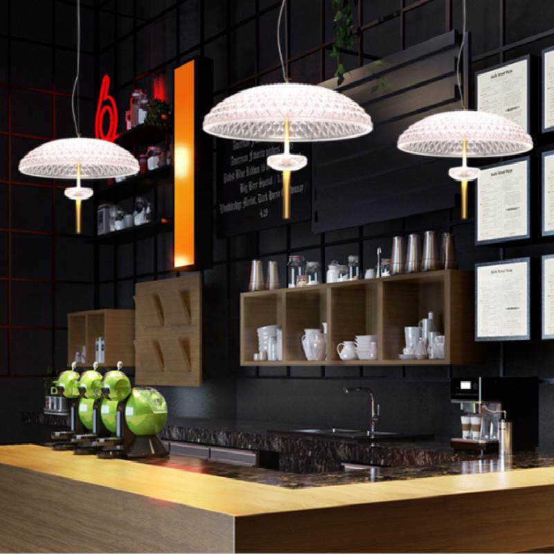 新款北欧设计师小伞网红玻璃创意餐厅吧台床头卧室服装店装饰吊灯