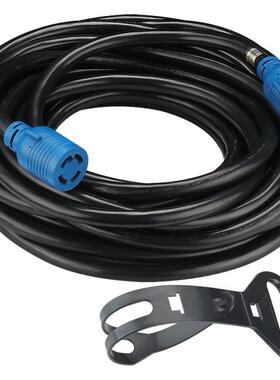 重型发电机延长线L14-30P/L14-30R锁定电源线高达7500瓦黑色电缆
