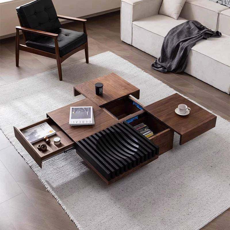 小户型黑胡桃木茶几网红简约现代客厅可储物正方形创意实木茶几桌,鲜花速递/花卉仿真/绿植园艺,割草机/草坪机,淘宝优惠券,粉丝福利购,淘宝优惠卷