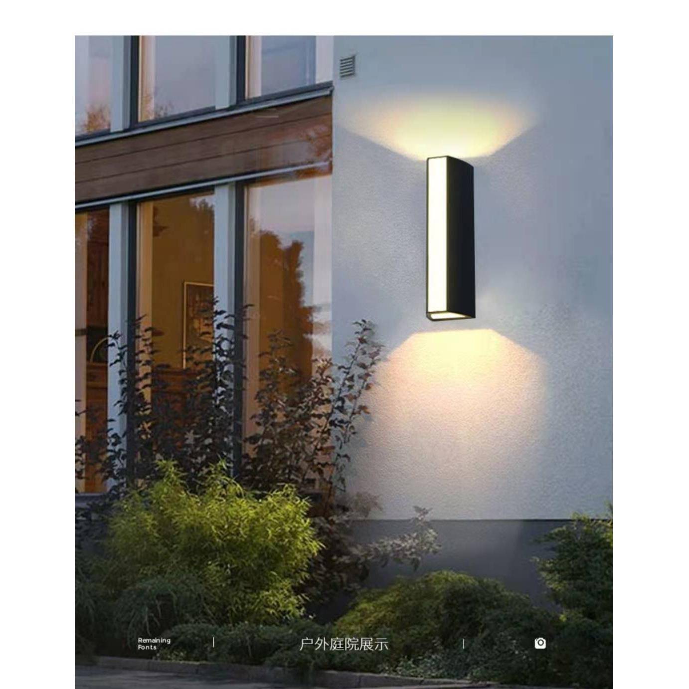 led户外壁灯庭院室外过道走廊楼梯别墅花园外墙柱子双头壁灯
