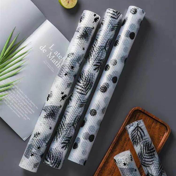 橱柜垫纸印花家用抽屉衣柜垫布防水防潮隔垫防霉防油贴纸厨房贴纸
