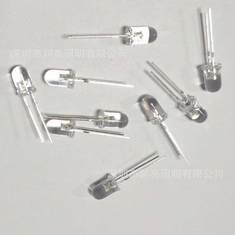 5mm红绿无极双色透明高亮插件红光翠绿led发光二极管指示灯珠品质