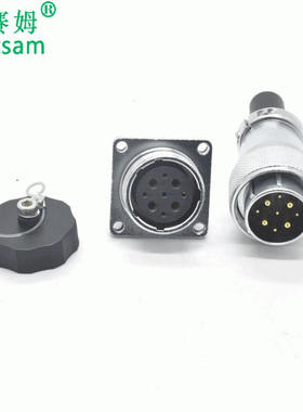 机械设备圆形连接器WS24J9TQ+WS24K9Z公母配套航空插头
