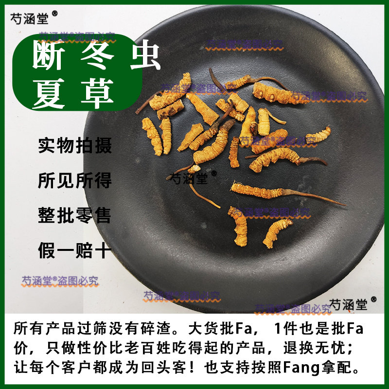 冬虫夏草正品虫草1g断草冻干野生西藏那曲食用吃泡酒性价比虫草