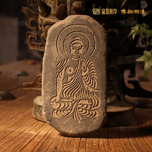 敦煌莫高窟佛造像拓版拓片石板模板工具心经瓦当非遗拓印版画传拓