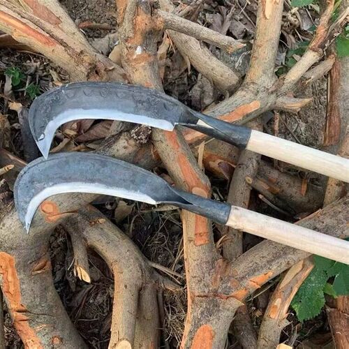 苗家纯手工锻打夹钢砍柴刀上山刀锰钢柴刀户外专用钓鱼开路专用刀