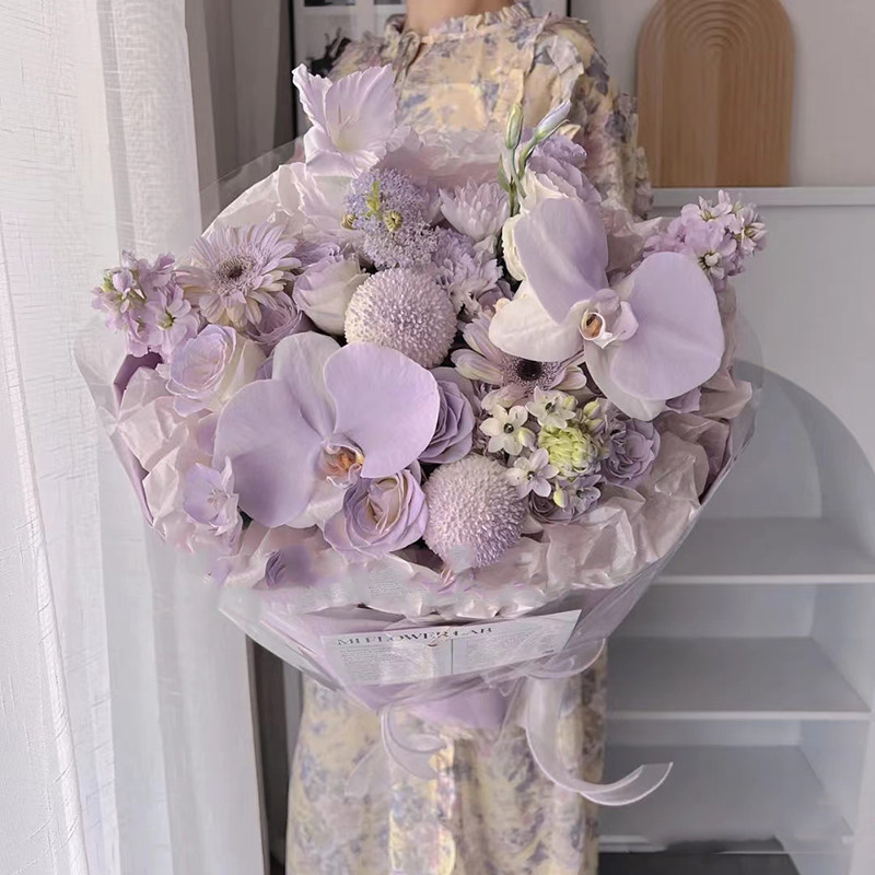520北京鲜花同城速递蝴蝶兰混搭花束深圳杭州南京广州上海合肥