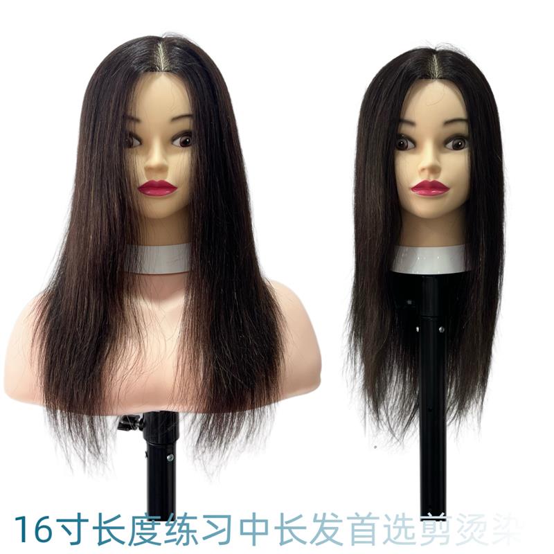 全真发模特头美发店技师助理发型师练习剪烫染漂