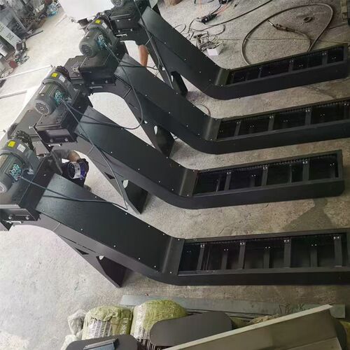 数控机床废料排屑机 链板式排销机 磁性螺旋加工中心提升机输送机