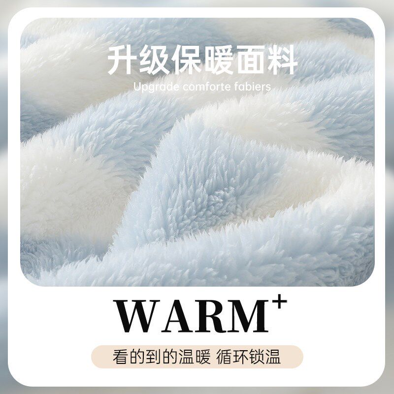 料理鼠王连帽睡袍女秋冬季加绒加厚保暖珊瑚绒浴袍可爱睡衣家居服