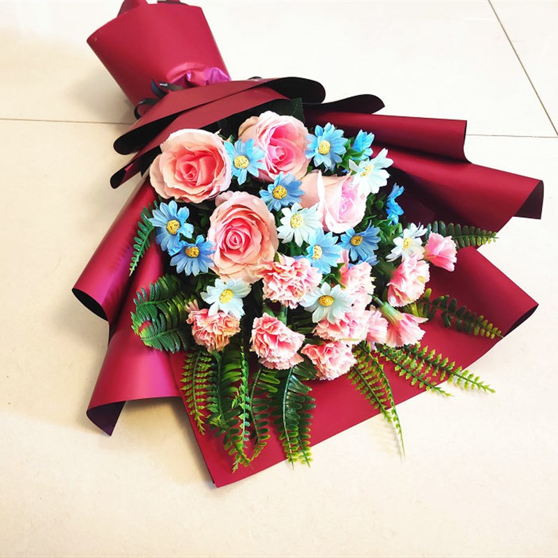 向日葵花束仿真花假花手捧教师节礼物幼儿园活动毕业拍照舞蹈绢花