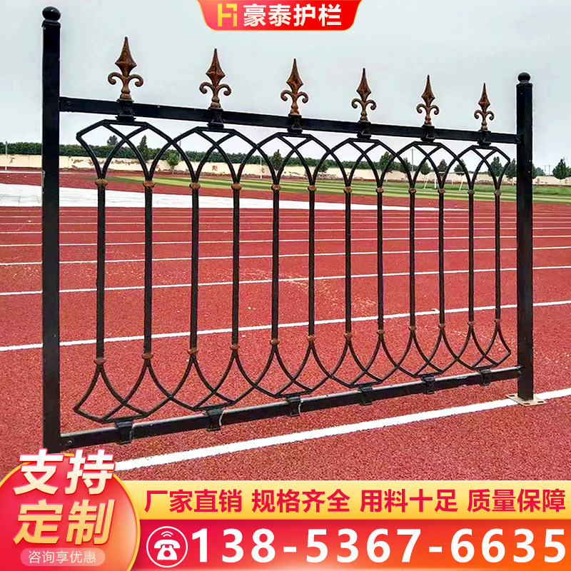铸铁护栏玛钢围墙别墅庭院生铁栏杆厂区球墨花件铁艺围栏栅栏定制