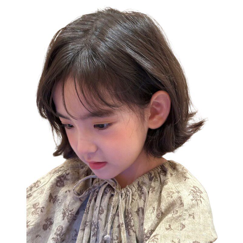 儿童假发假发套自然可爱公主翘翘头BOBO头短发摄影假发套女童