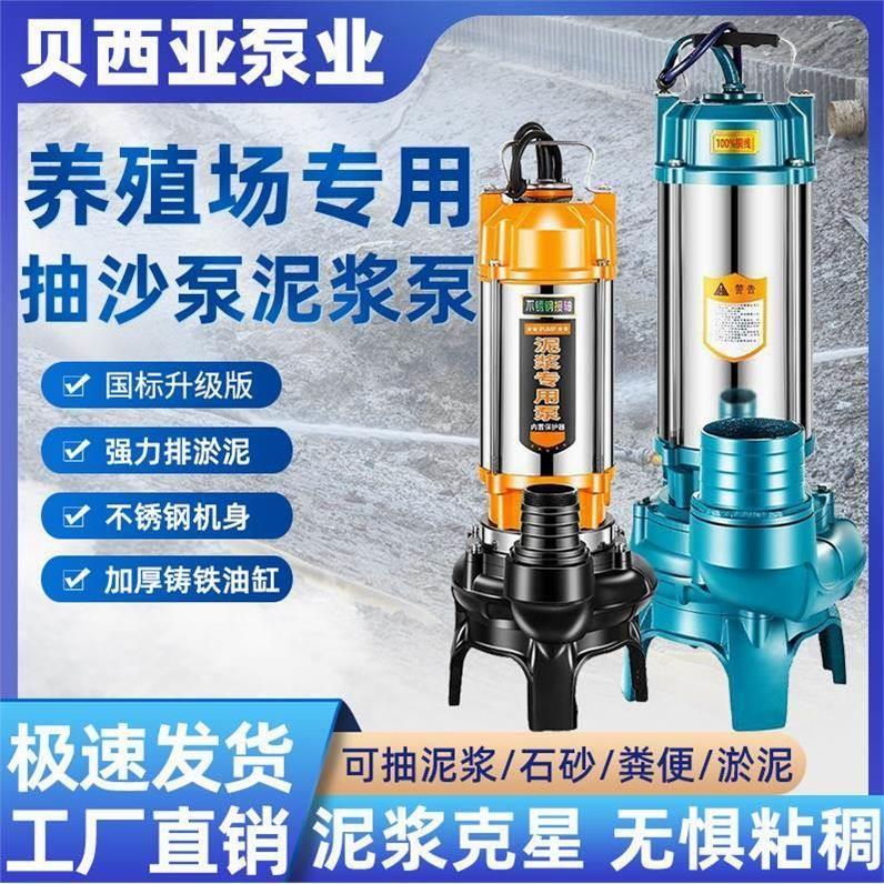 德国进口泥浆泵化粪沼气池排污抽泥沙无堵塞工地污水泵养殖场清淤