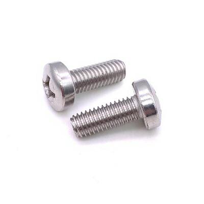 304/316不锈钢DIN7985HP十字/米字球面圆柱头精密螺丝机螺钉2-M10