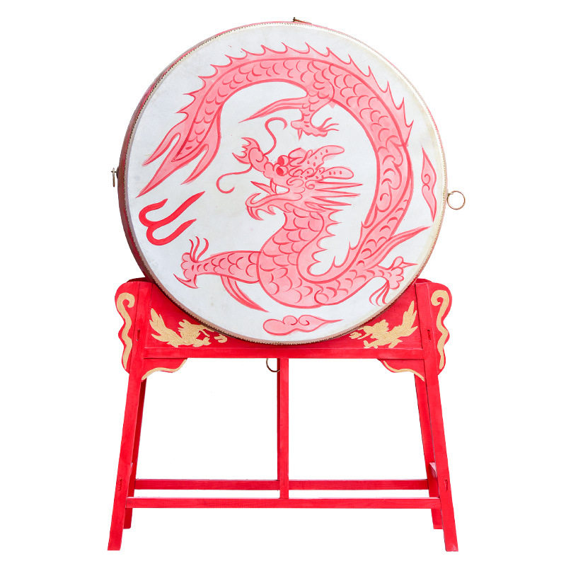 牛皮鼓立式大鼓战鼓龙鼓中国红鼓堂鼓舞台演出鼓传统庆典鼓寺庙鼓