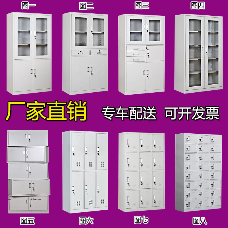 沈阳铁皮柜文件柜办公柜卷柜书柜档案柜凭证钢柜带锁收纳柜置物柜