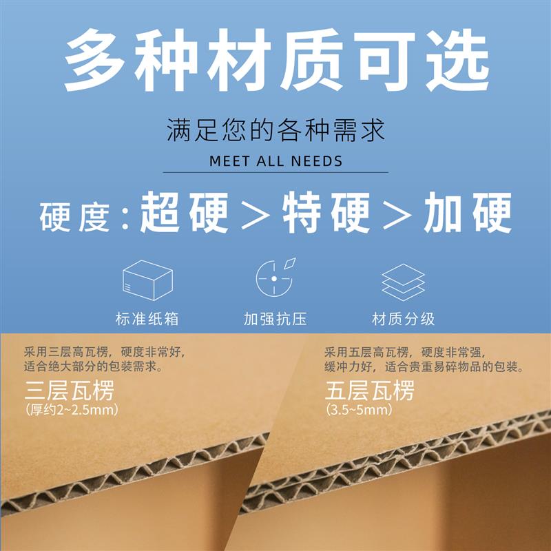 邮政标准纸箱整袋加硬抗压三层瓦楞淘宝专用打包箱量大从优