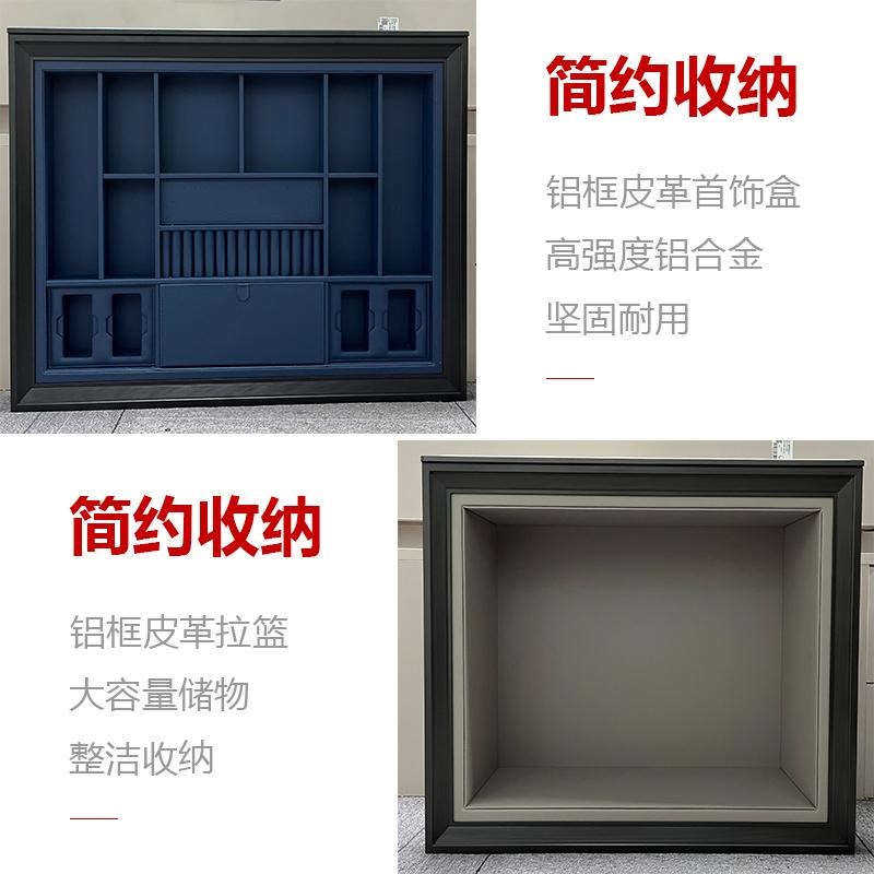 定制金属铝合金开放式立柱衣帽间轻奢极简步入式衣柜顶天立地衣架
