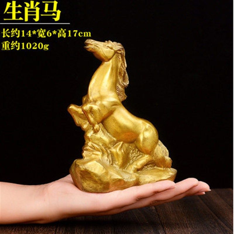 纯铜十二生肖 鼠牛虎兔龙蛇马羊猴鸡狗猪属相摆件
