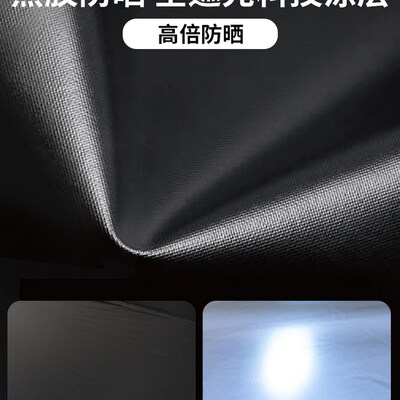 黑胶涂银天幕户外涂层防晒野露营蝶形便携六角野餐帐篷超大遮阳棚