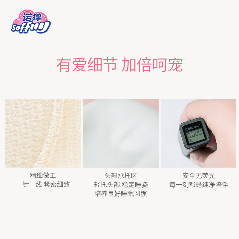 诺绵新生儿仿生睡床可移动宝宝婴儿床便携式诺棉床中床安抚防惊跳
