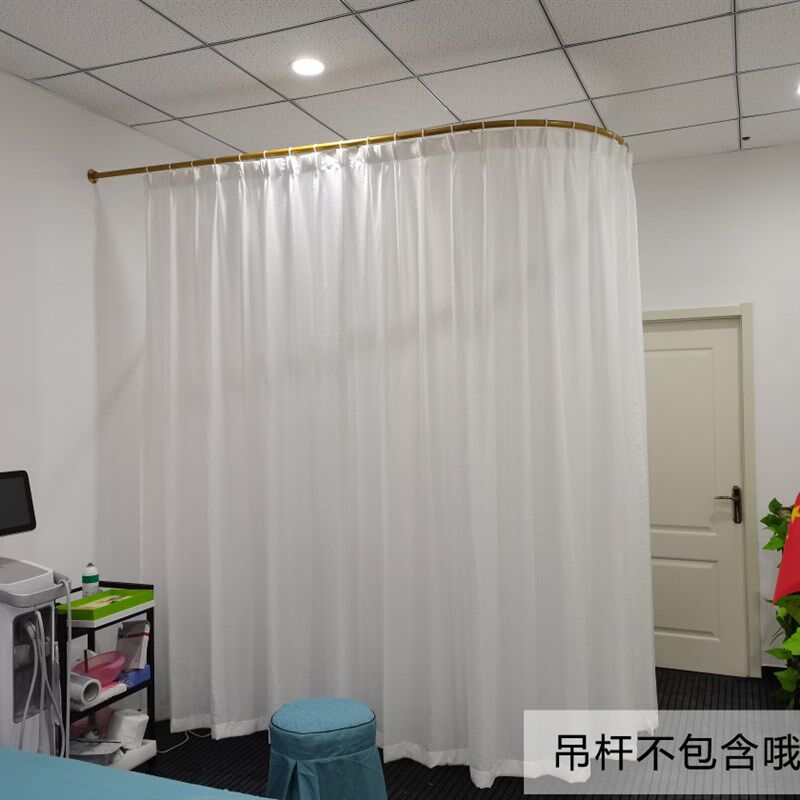 美容院不透纱帘ins网红透光不透人白纱阳台纱隔断客厅半遮光窗纱