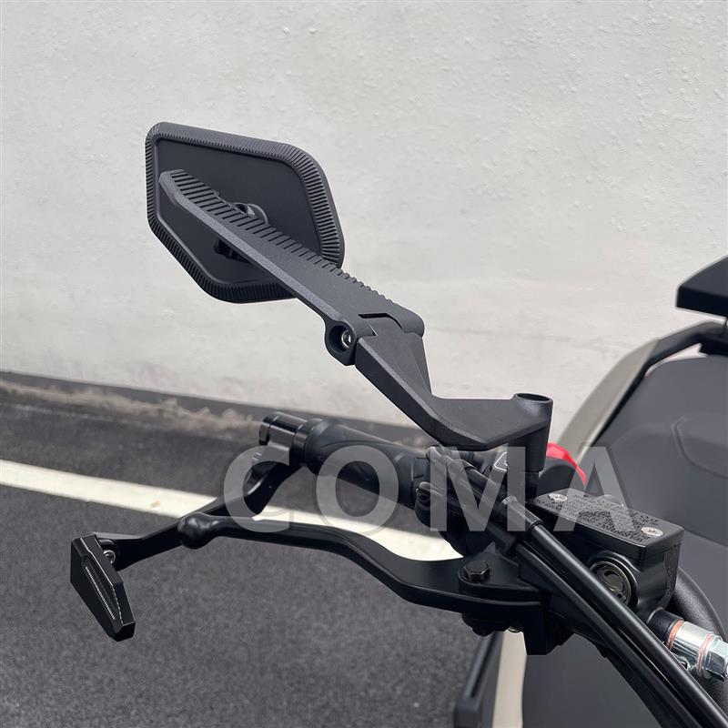 适用升仕150X PCX160摩托车通用新款三代铝合金折叠定风翼后视镜