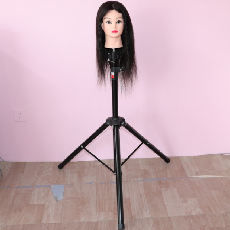 三脚架剪发卷发头模支架假人头模特头假发三脚架美发专用落地三角