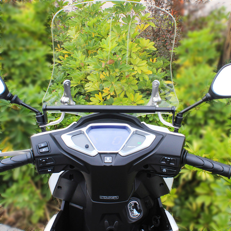 适用于五本NX125改装挡风玻璃踏板摩托车前挡风板加高风挡防风挡