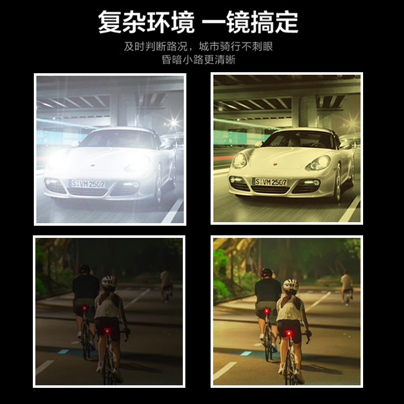 清骑行夜视镜眼镜近视套镜男防风防远光灯骑自行车偏光护目镜女