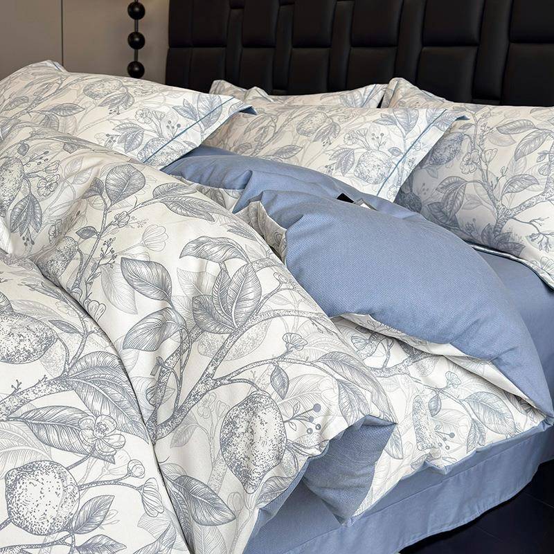 加厚印花纯棉磨毛四件套床单被套全棉100三件套床笠款床上用品