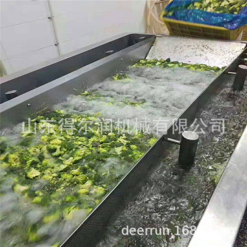 速冻蔬菜加工生产线 寿光蔬菜清洗机 漂烫机 蒸汽加热 自动控温