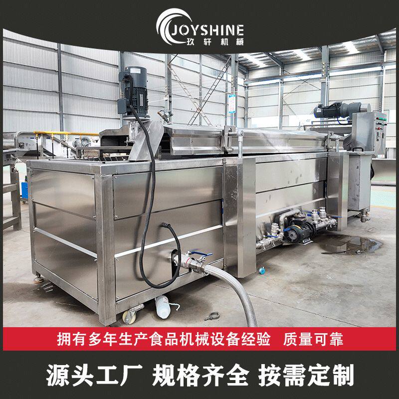 全自动虎皮千张油炸机燃气加热 薄脆油炸流水线