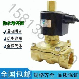 220V24V4分6分1寸2寸喷泉跳泉跑泉 常开防水水下电磁阀水阀气阀