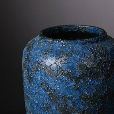复古陶瓷花瓶客厅仿真花插花器台面家居装饰玄关侘寂风粗陶摆件