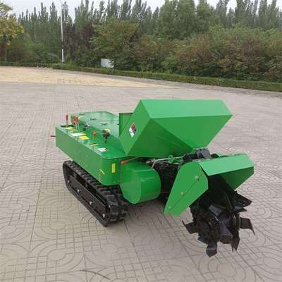 多功能履带开沟施肥机自走式果园施肥机厂家 小型家用微耕机