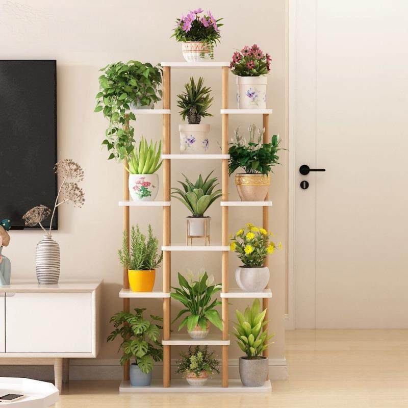 花架子实木多层室内落地客厅装饰简约绿萝多肉花台花几置物架加固,鲜花速递/花卉仿真/绿植园艺,割草机/草坪机,淘宝优惠券,粉丝福利购,淘宝优惠卷