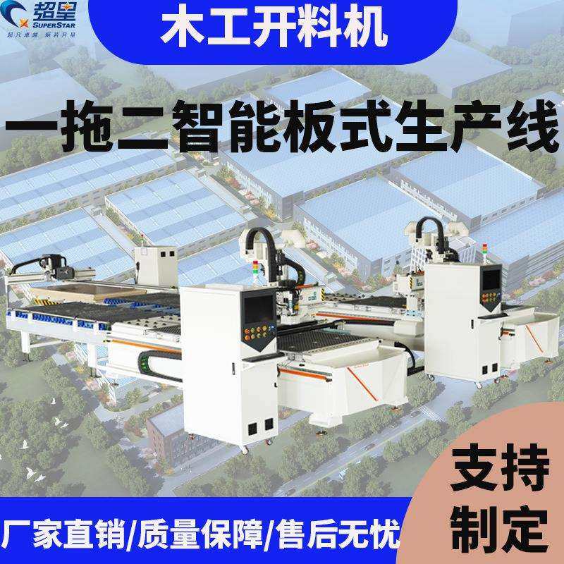超星板式家具下料机木工CNC数控开料设备一拖二智能板式生产线,鲜花速递/花卉仿真/绿植园艺,割草机/草坪机,淘宝优惠券,粉丝福利购,淘宝优惠卷