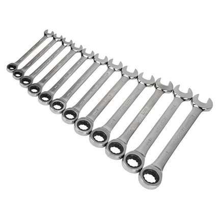 世达（SATA）公制全抛光两用快扳 12PC 09040两用扳手中国否05522