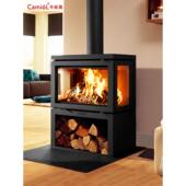 Camio真正 壁炉客厅室内加热器家庭燃木柴火乡村民宿欧式 无烟