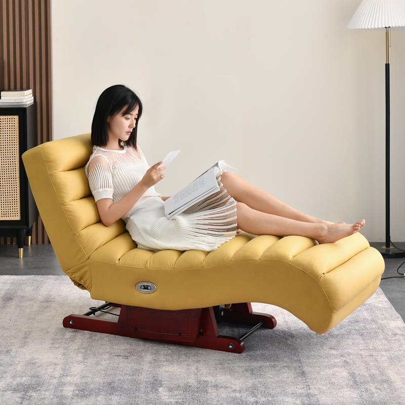 电动布艺椅摇椅沙发躺椅全身震动多功能摇床懒人可睡可躺沙发椅子