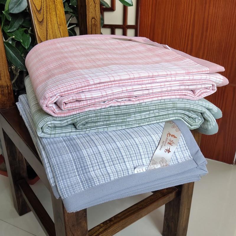 加厚款 优质纯棉全棉老粗布凉席单人双人床单二三件套1.21.51.8床